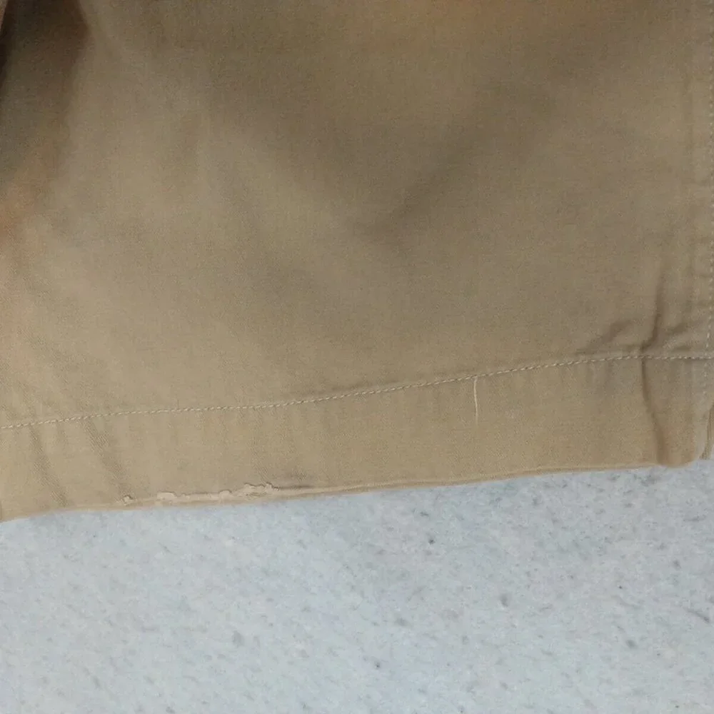 Wide Leg Khaki Cargo Pants - Nautica